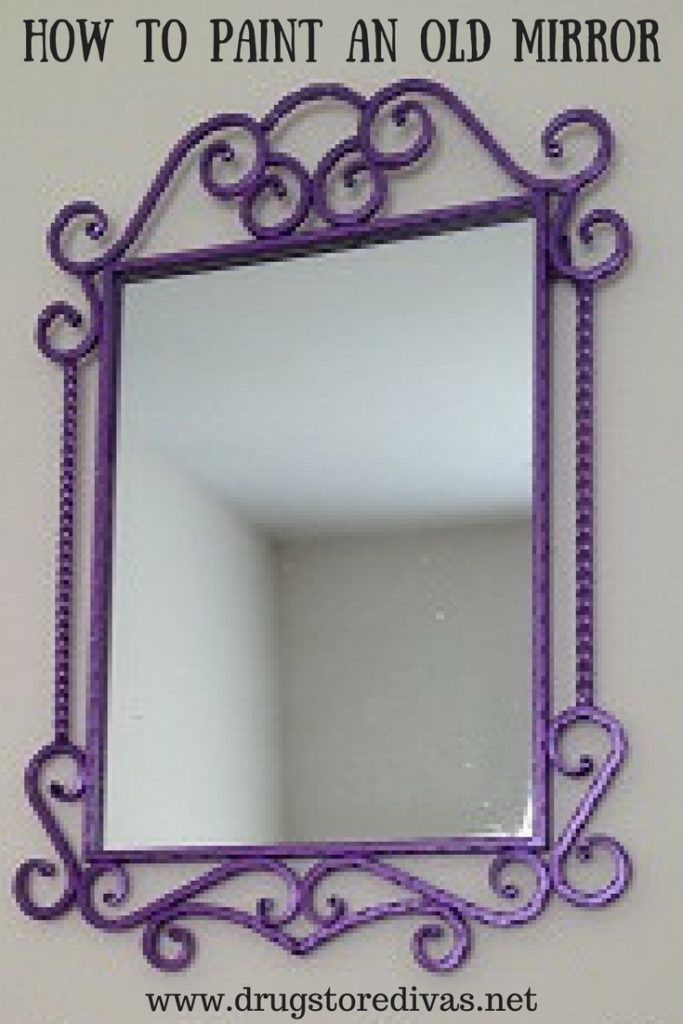 Update your space by updating the paint on a few key items. Find out how to paint an old mirror in this post from www.drugstoredivas.net.