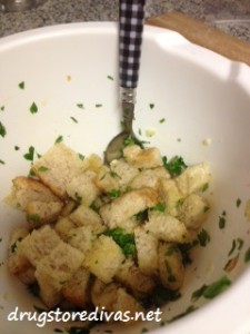 If you need croutons in a pinch, find out how to make homemade croutons from www.drugstoredivas.net.