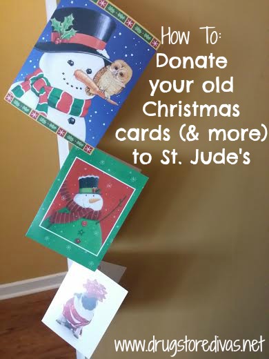 Don't throw away your old cards. Learn about the St. Jude Recycled Card Program and how to donate yours in this post from www.drugstoredivas.net.