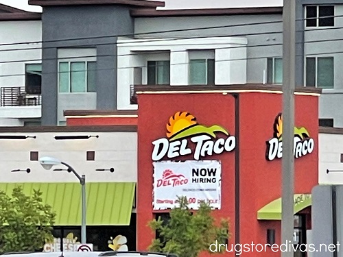 A Del Taco restaurant.