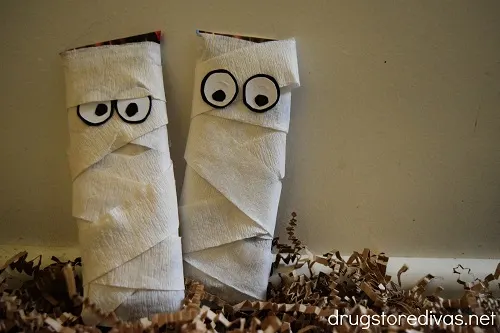 Two mummy candy bars.