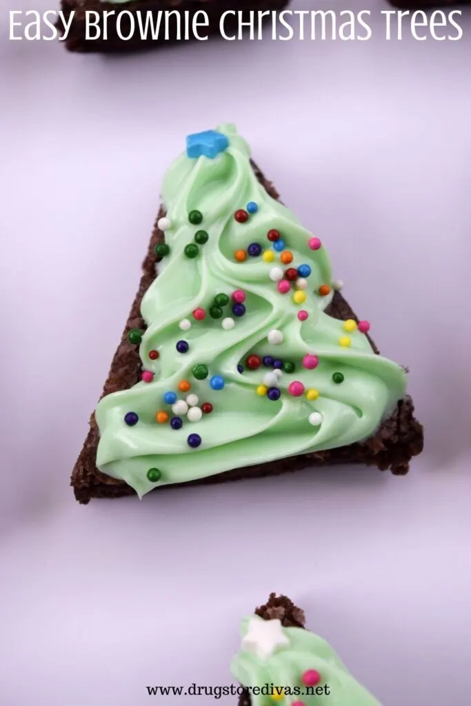 Brownie Christmas Trees.