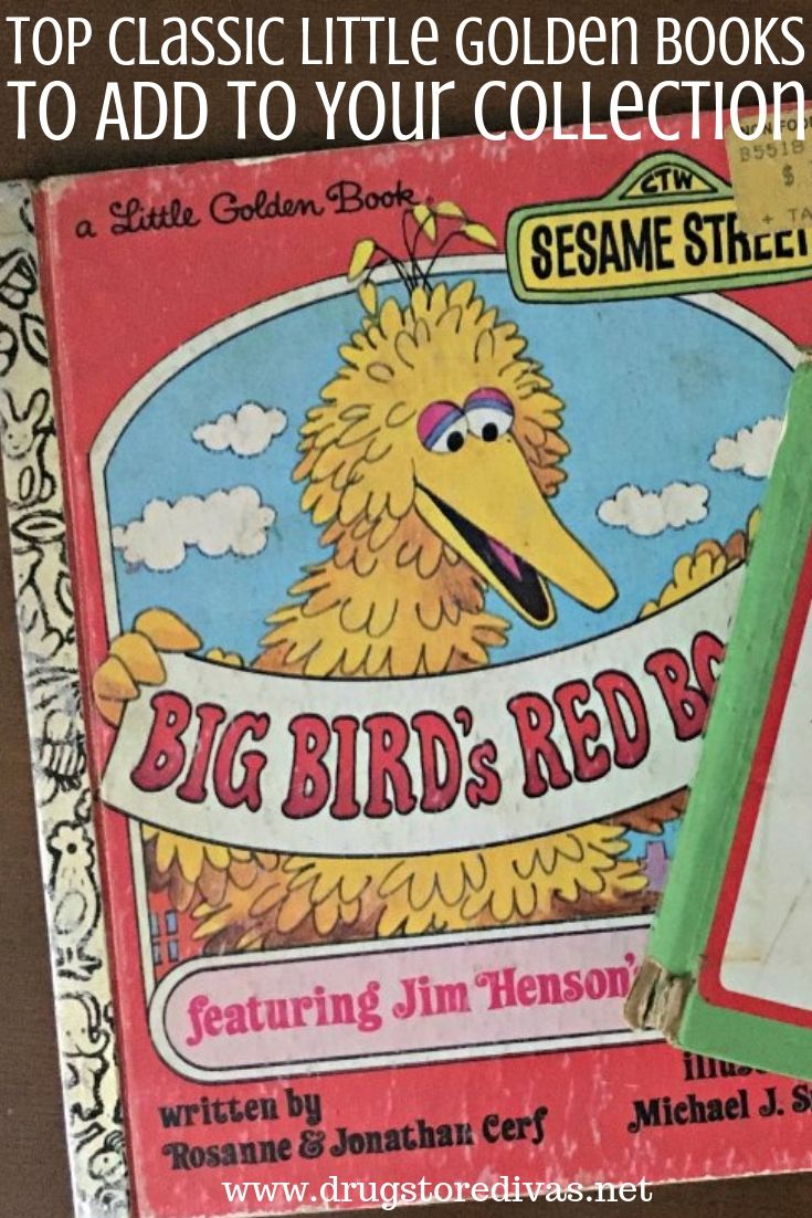 Big Bird's Red Book Little Golden Book with the words 