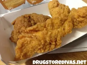 A box of McDonald's Southern Chicken Tenders.