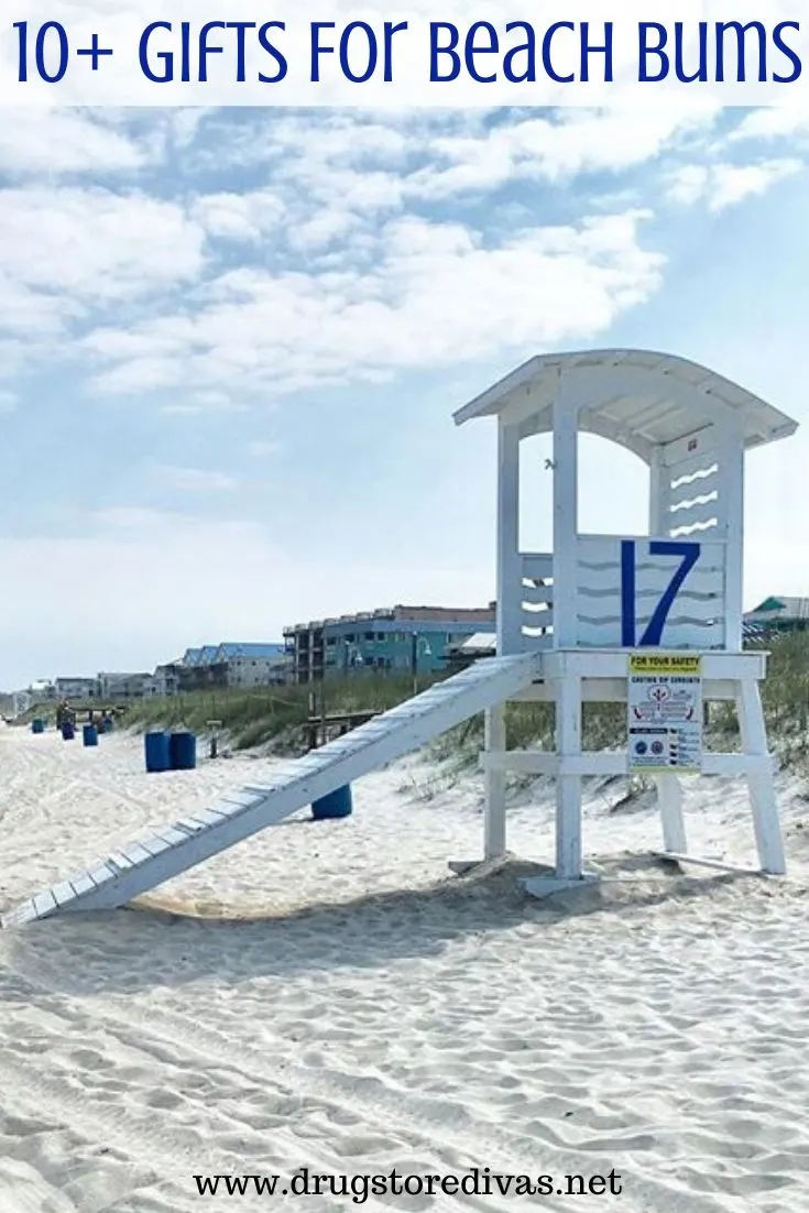 A lifeguard station in Carolina Beach, NC with the words 