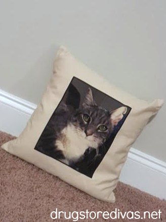 My Furry Friend Pet Photo Pillow.
