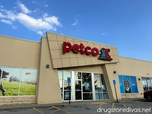 The outside of a Petco pet store.