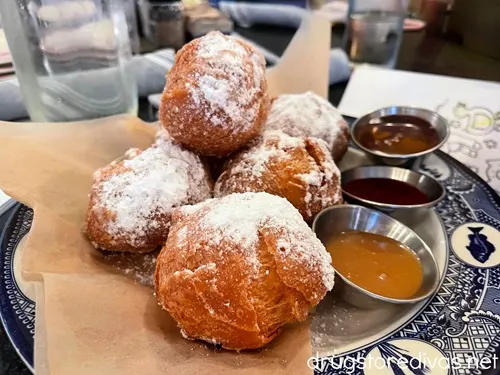 A plate of beignets from Founding Farmers in Washington, DC.