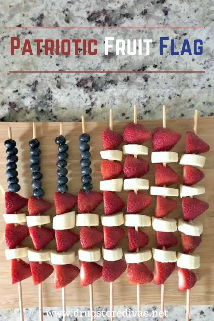 For your next Memorial Day BBQ menu, or if you're looking for a July 4th dessert, check out this Patriotic Fruit Flag recipe from www.drugstoredivas.net.