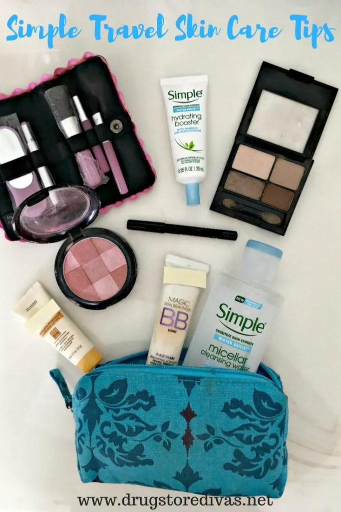 #ad Get ready for your out of town trips with these Simple Travel Skin Care Tips from www.drugstoredivas.net. #SoakItIn #Walgreens