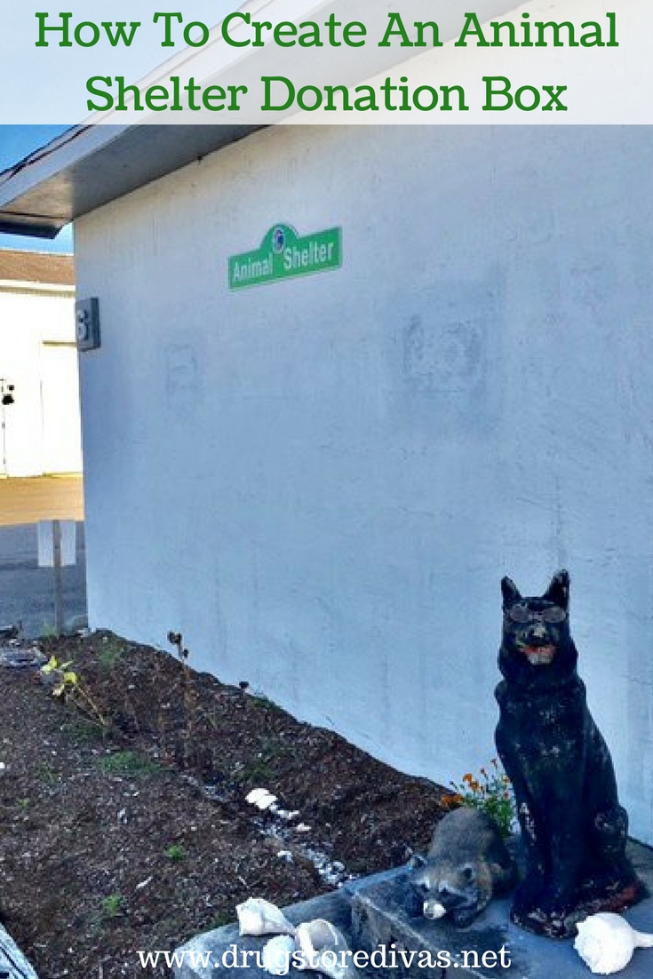 How To Create An Animal Shelter Donation Box Drugstore Divas