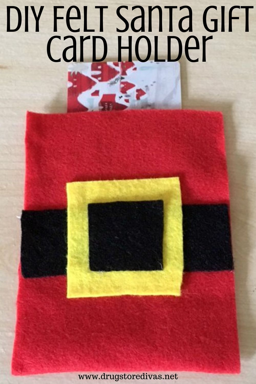DIY Felt Santa Gift Card Holder | Drugstore Divas