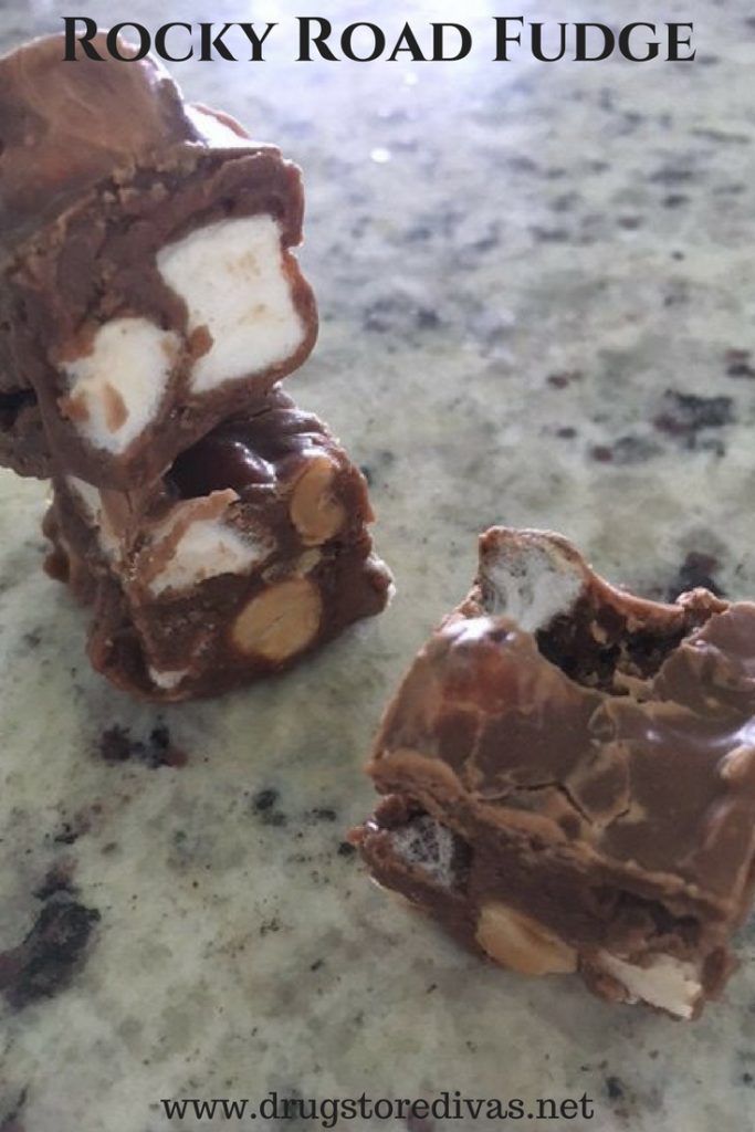 Looking for a simple and tasty treat? Check out this Rocky Road Fudge from www.drugstoredivas.net. It's only four ingredients!