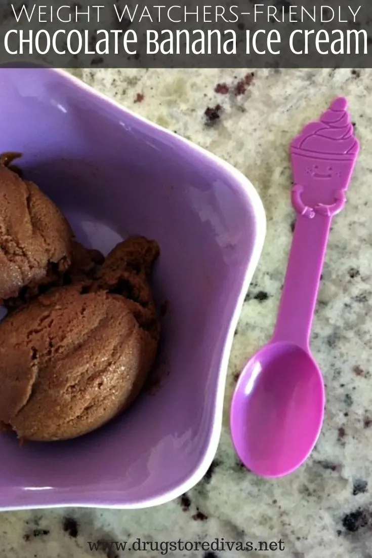 If you're dieting, you'll love this Weight Watchers-Friendly Chocolate Banana Ice Cream. Get the recipe at www.drugstoredivas.net.