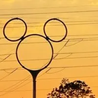 The Mickey Pylon with the words 