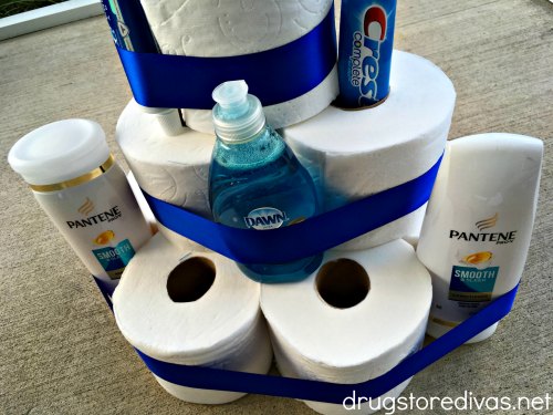 If you need a unique housewarming gift idea, go with this DIY Housewarming Toilet Paper Roll Cake from www.drugstoredivas.net.
