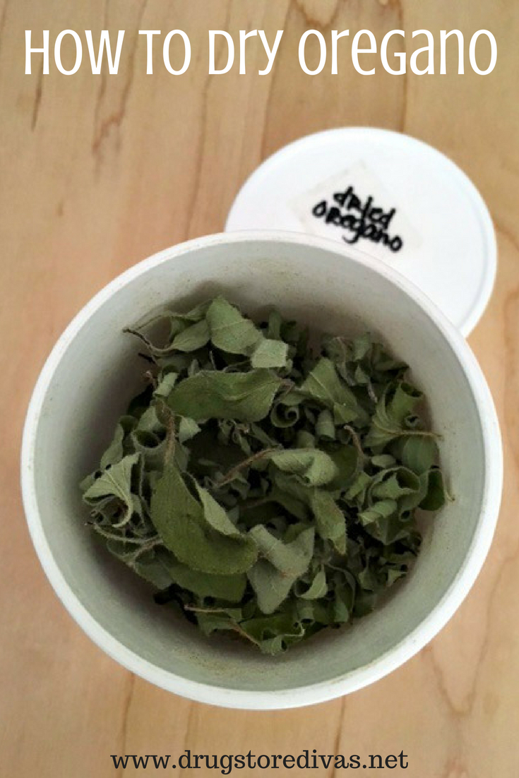 Growing herbs? Are they getting out of control? Learn how to dry oregano in this post from www.drugstoredivas.net. It works for drying other herbs too.