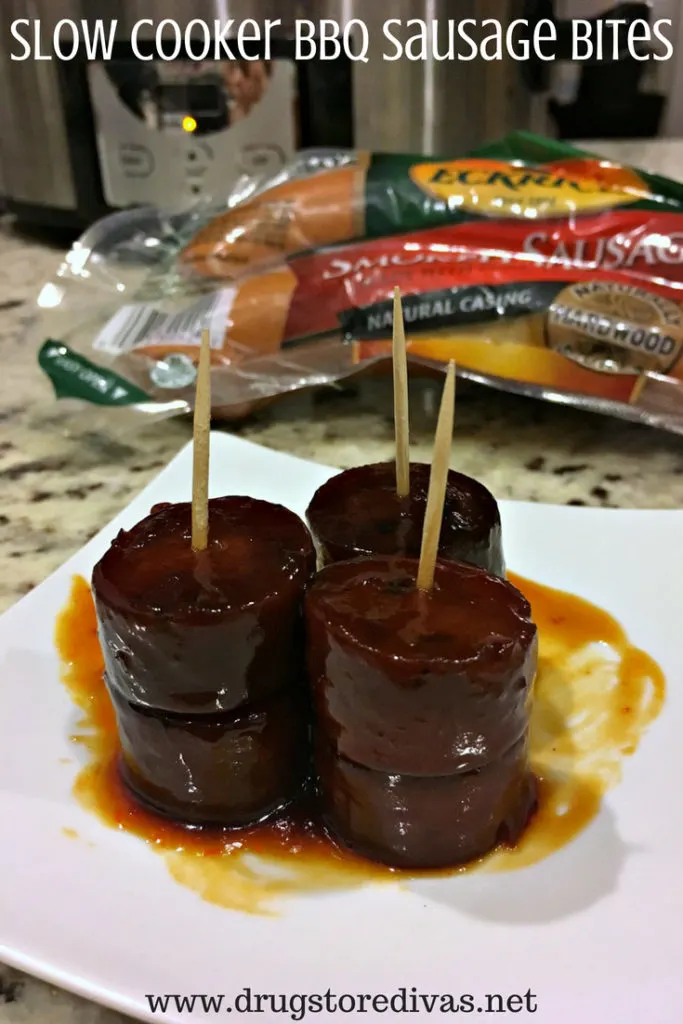 Slow Cooker BBQ Sausage Bites.