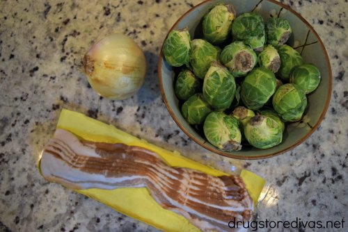 One of the BEST side dishes is this Bacon And Brussels Sprouts recipe. Get it at www.drugstoredivas.net.