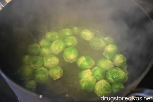 One of the BEST side dishes is this Bacon And Brussels Sprouts recipe. Get it at www.drugstoredivas.net.