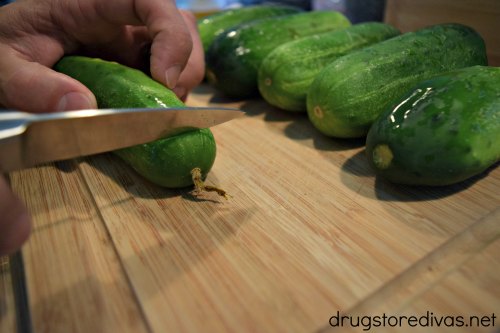 It's a lot easier to make homemade pickles than you think! Get a great recipe for refrigerator pickles at www.drugstoredivas.net.