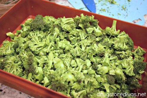The perfect potluck salad is this Broccoli Salad. It's salad WITH bacon. Get the recipe at www.drugstoredivas.net.