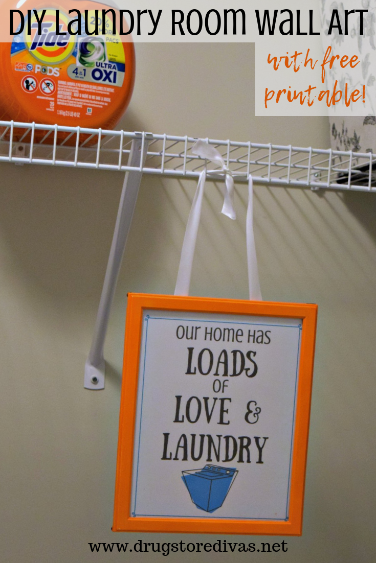 DIY Laundry Room Wall Art Drugstore Divas