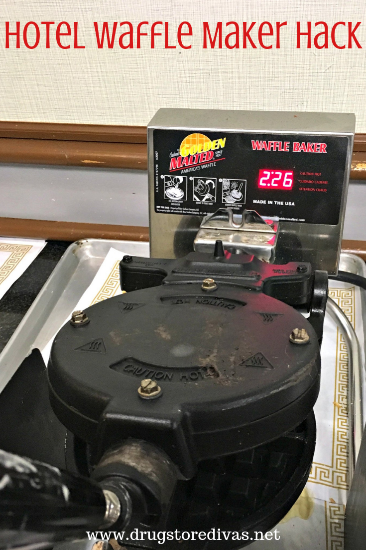 Up your hotel breakfast game with this hotel waffle maker hack from www.drugstoredivas.net.