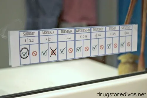 Easily keep track of your iRestore use with this free printable schedule from www.drugstoredivas.net.