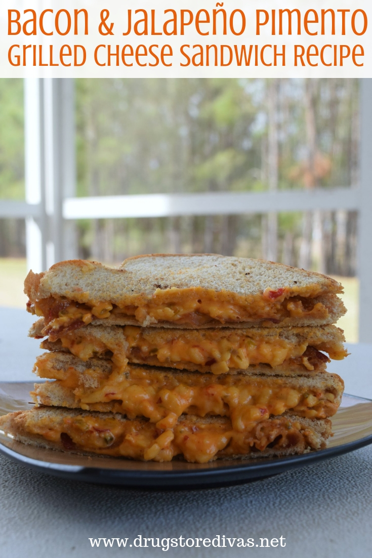 Bacon & Jalapeno Pimento Grilled Cheese sandwich.