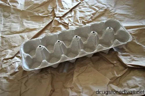 A super cute and simple DIY Easter decoration is this DIY Egg Carton Chicken. Get the tutorial at www.drugstoredivas.net.