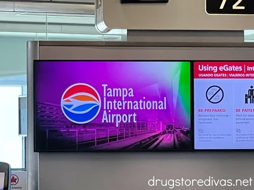 A gate at the Tampa International Airport.