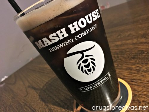 A filled glass at the Mash House Brewing Company in Fayetteville, NC.