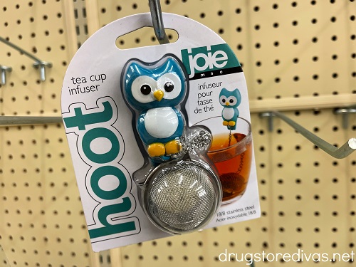 An owl tea infuser in a package.