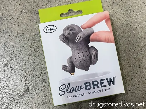 A sloth tea infuser box.