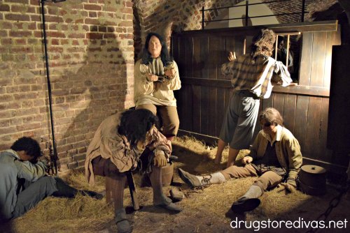 An exhibit at The Old Exchange & Provost Dungeon in Charleston, SC.