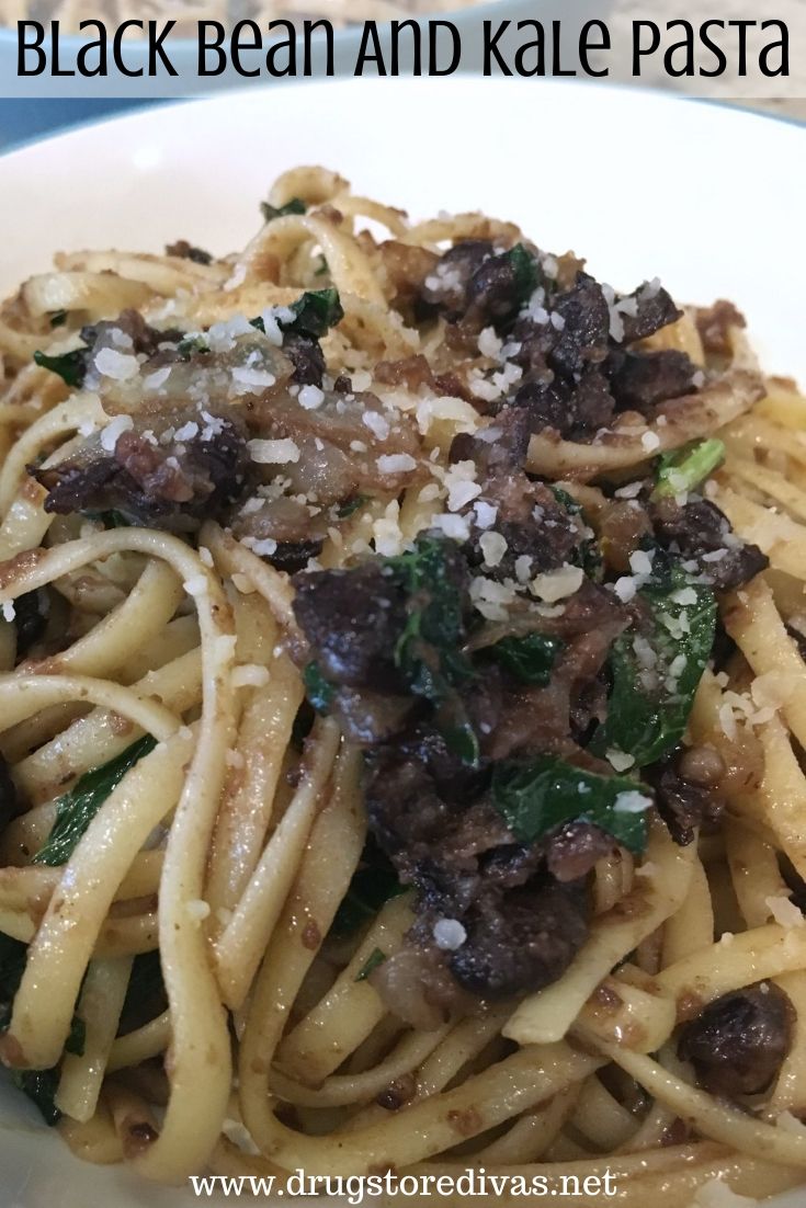 Black Bean And Kale Pasta.