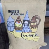 A Wizard of Oz garden flag with the words 