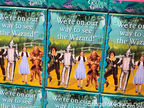 Three Wizard of Oz themed magnets.