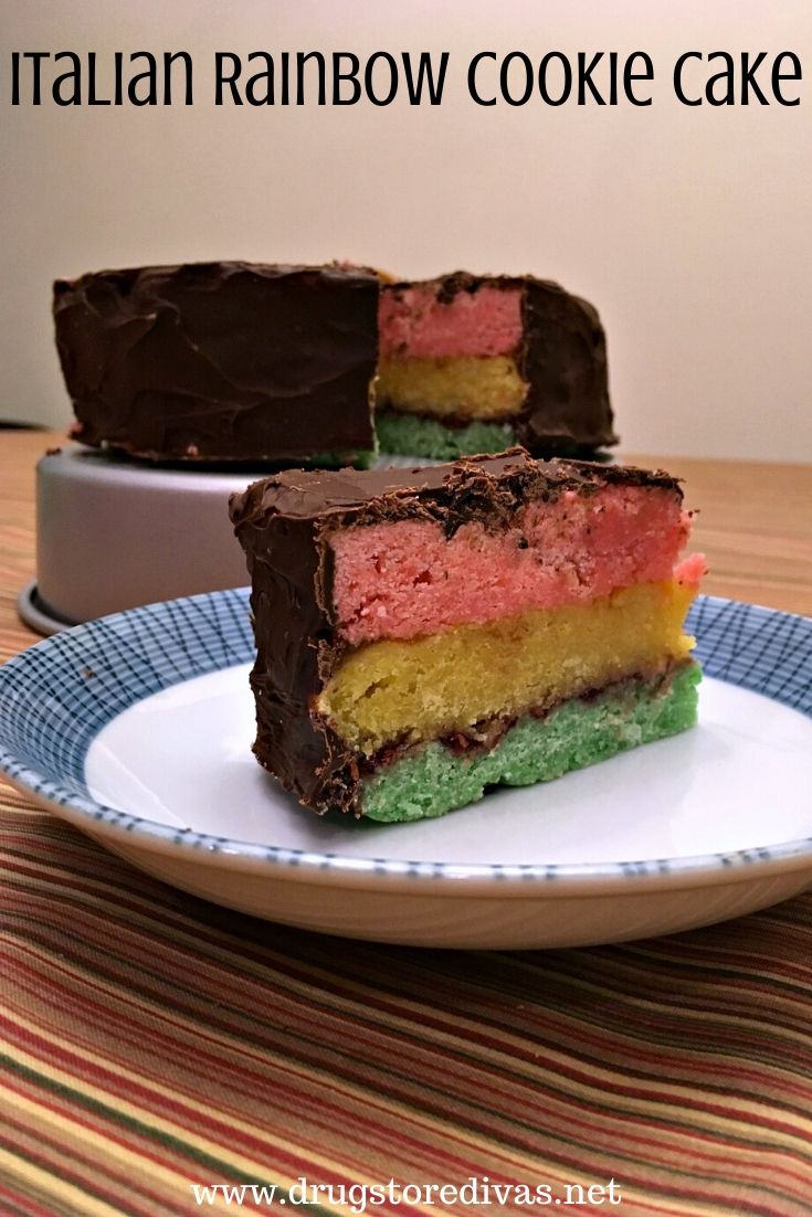 This Italian Rainbow Cookies Cake is sure to impress everyone. And it's definitely worth the effort! Get the recipe at www.drugstoredivas.net.
