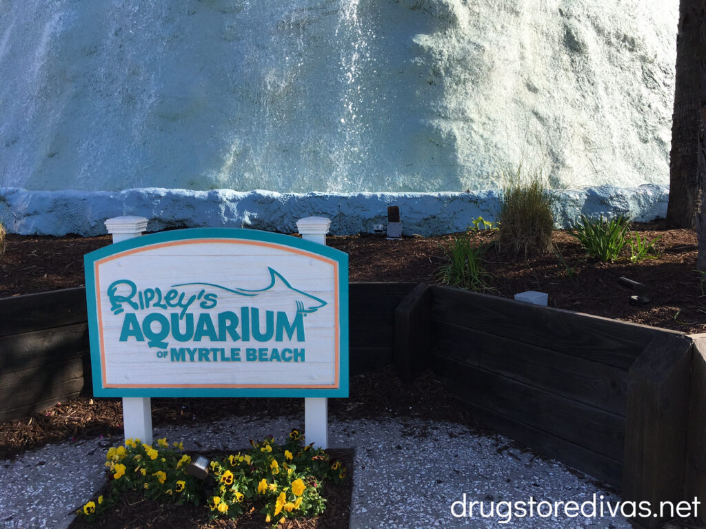 Ripley's Aquarium at Myrtle Beach sign.