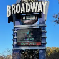 Broadway at the Beach sign with the words 