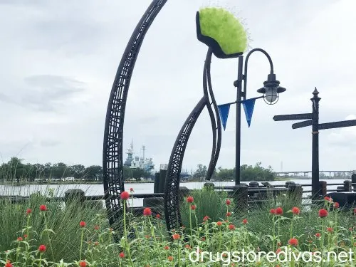 Venus Flytrap sculpture in downtown Wilmington, NC.