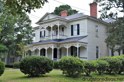 Outside of the 1897 Poe House in Fayetteville, NC.