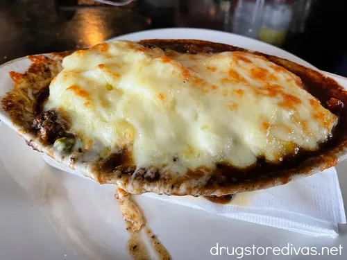 A shepherds pie from The Harp in Wilmington, North Carolina.