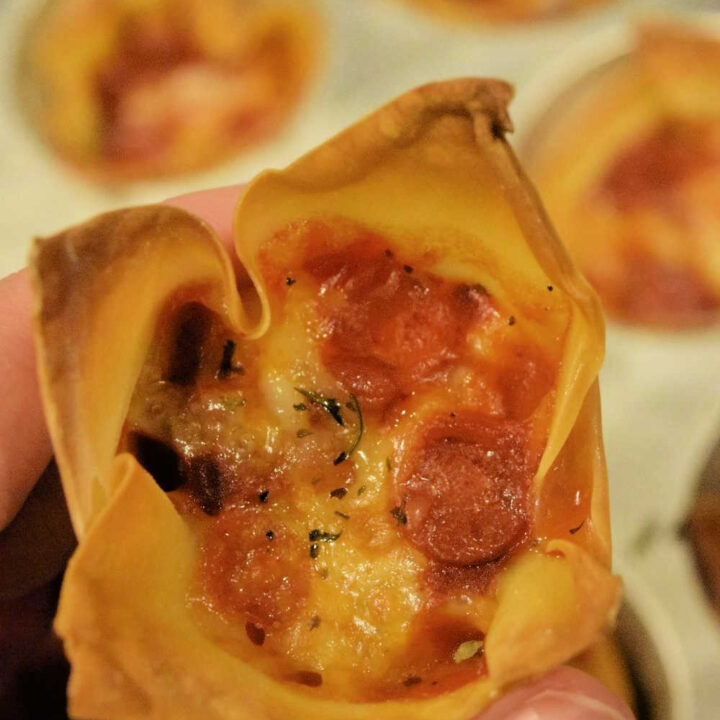 Wonton Pizza Cups Recipe | Drugstore Divas