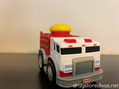 A Little Tikes Fire Truck toy.