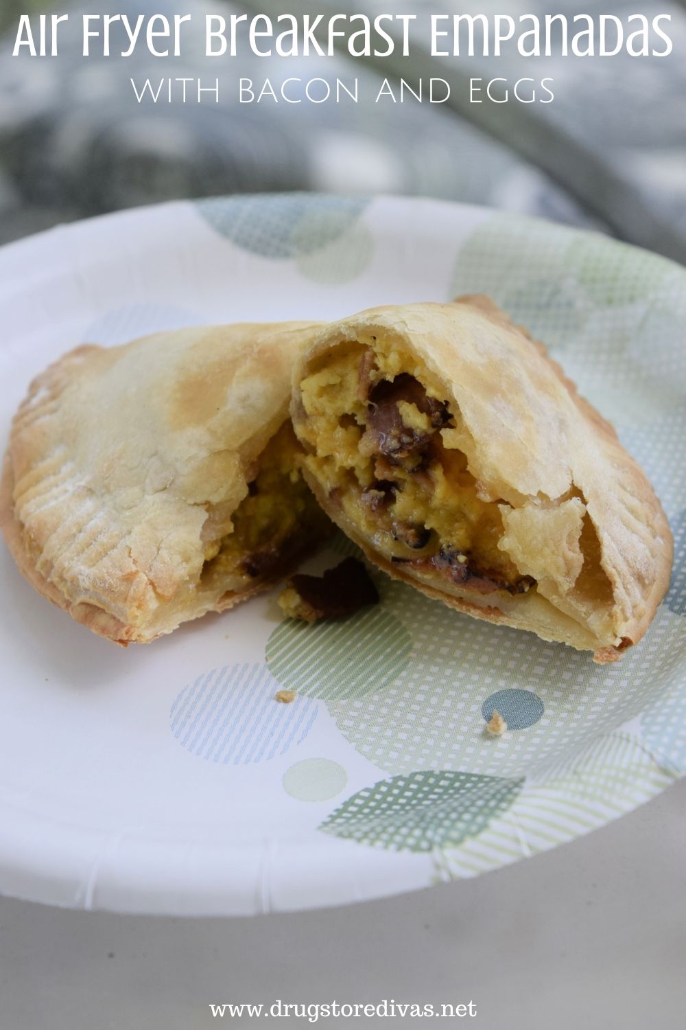 Air Fryer Breakfast Empanadas with bacon and eggs Drugstore Divas