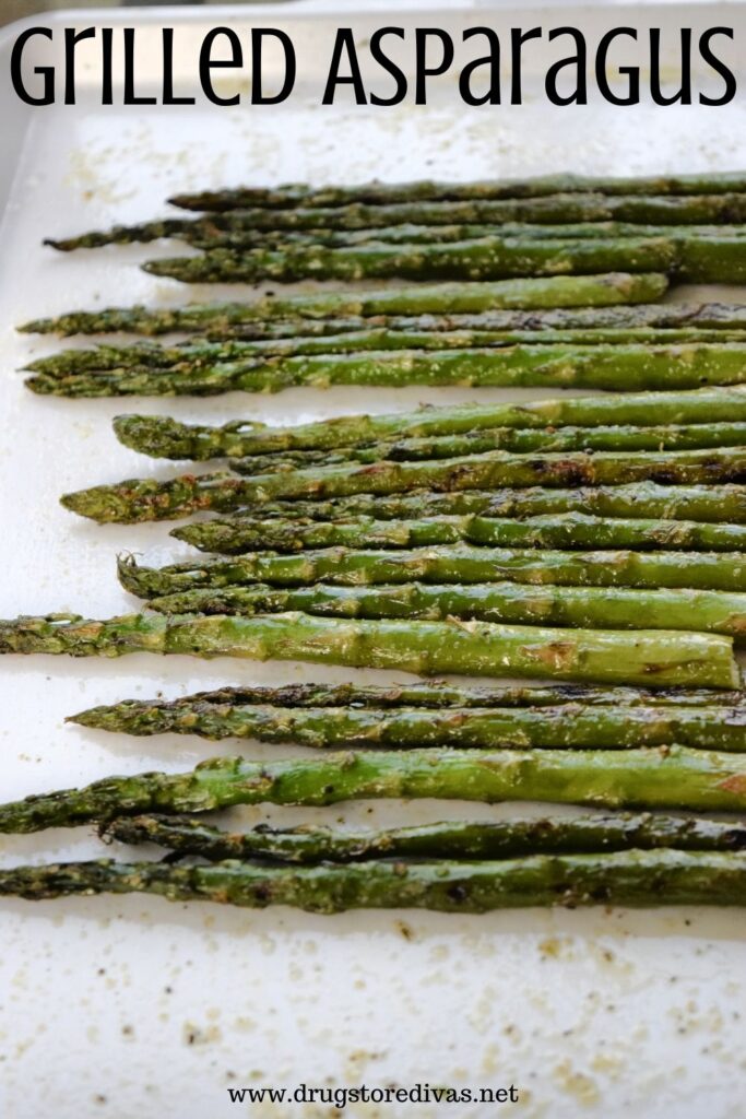 Grilled asparagus is such an easy vegan summer recipe. All you need is a drizzle of oil and seasoning, plus foil, and you're good to go.