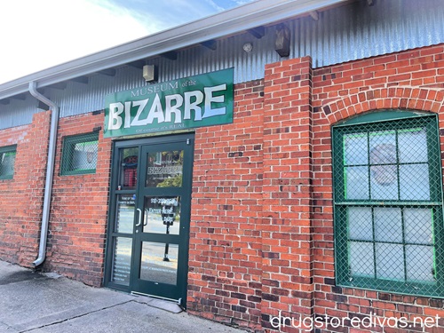 The outside of The Museum Of The Bizarre in Wilmington, NC.
